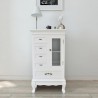 Mueble de 5 cajones y 2 estantes blanco 1