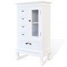 Mueble de 5 cajones y 2 estantes blanco 2