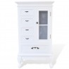 Mueble de 5 cajones y 2 estantes blanco 4