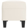 Banco de couro sintético creme 100x35x41 cm 4
