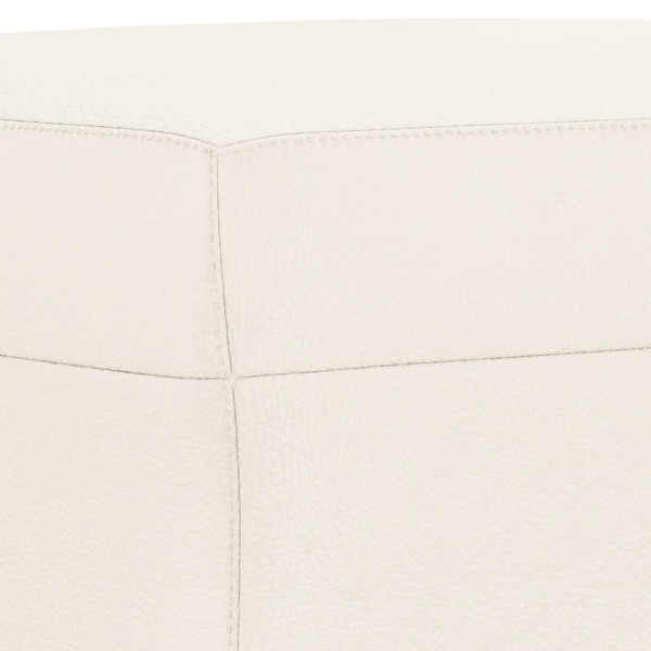 Banco de couro sintético creme 100x35x41 cm M 5