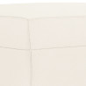 Banco de couro sintético creme 100x35x41 cm 5