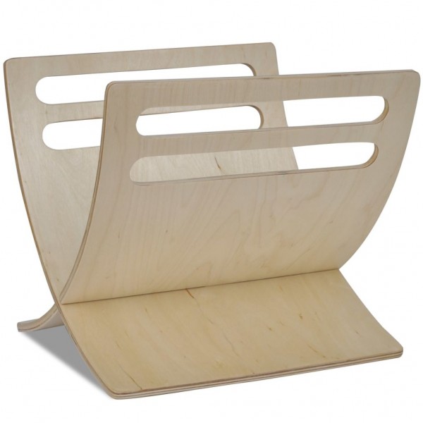 Revistero de madera de pie color natural M 4