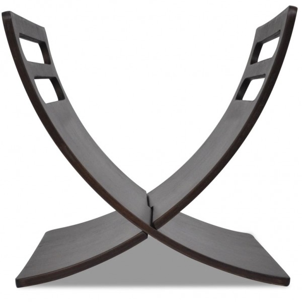 Revistero de madera de pie marrón M 3