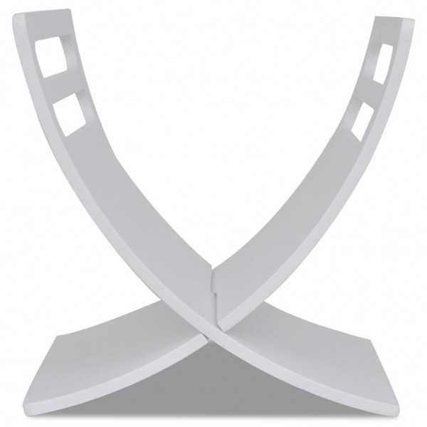 Revistero de madera de pie blanco M 3
