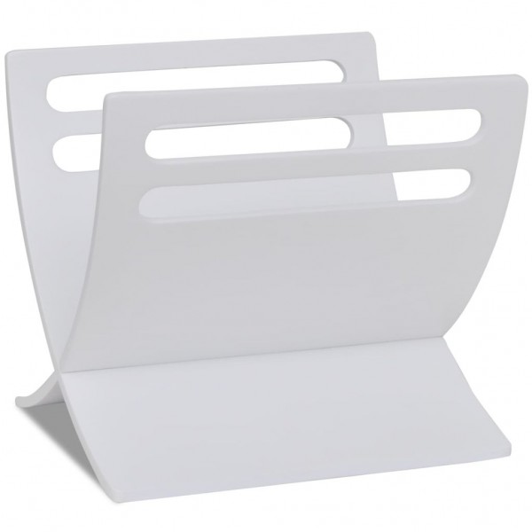 Revistero de madera de pie blanco M 4