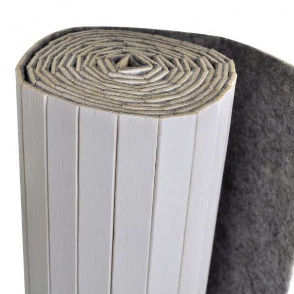 Biombo divisor bambú blanco 250x165 cm M 4