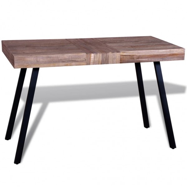 Mesa de salón de madera de teca reciclada D