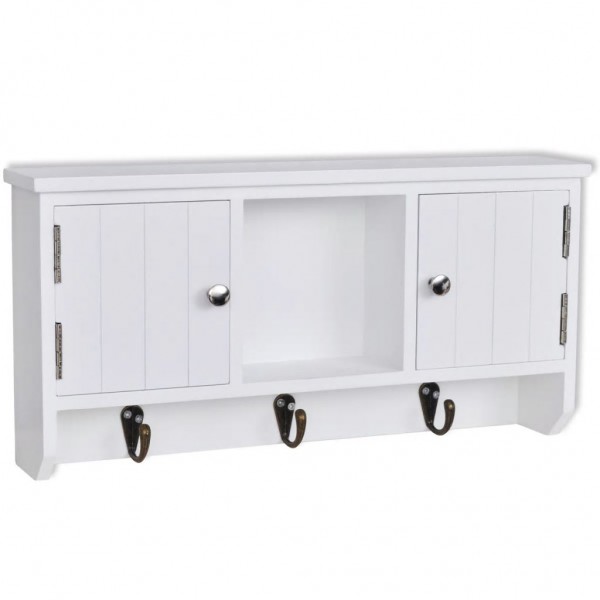 Armario de pared para llaves y joyas con puertas y ganchos M 2