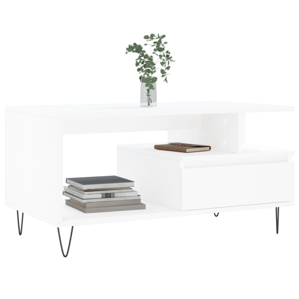 Mesa de centro 90x49x45 cm derivados de madeira branco M 3
