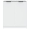 Aparadores 2 pcs 60x30x70 cm derivados de madeira branco 4