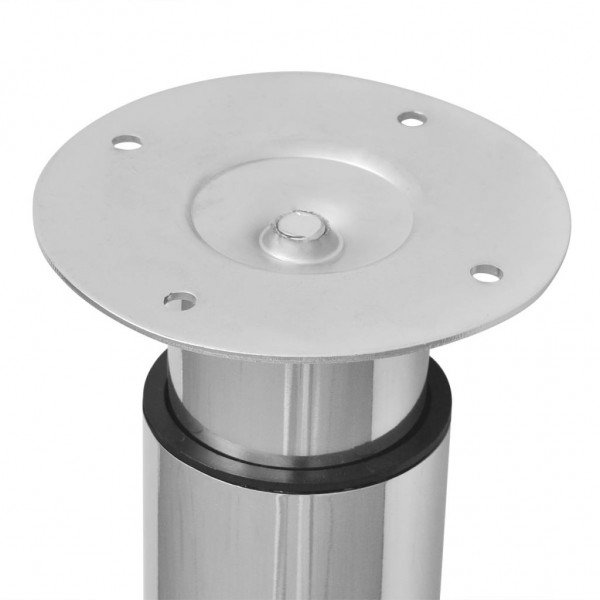 Patas de mesa telescópicas  2 unidades cromo 710 mm-1100 mm M 4