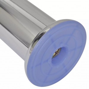 4 Patas Redondas para Sofá 120 mm (Color Cromo) H