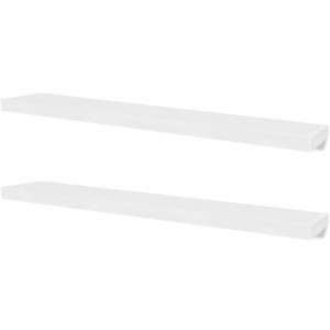 Prateleiras de parede para livros/DVD MDF branco H