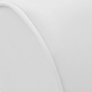 Diván de cuero sintético blanco H