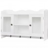 Armario/Vitrina MDF de Pared para Libros/DVD/Cristalería (Blanco) 2