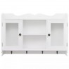 Armario/Vitrina MDF de Pared para Libros/DVD/Cristalería (Blanco) 3