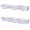 Prateleiras de parede Aaliyah 2 pcs branco 2
