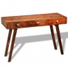 Mesa consola con 3 cajones madera maciza sheesham 76 cm 1