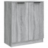 Aparador de madera contrachapada gris Sonoma 60x30x70 cm 2