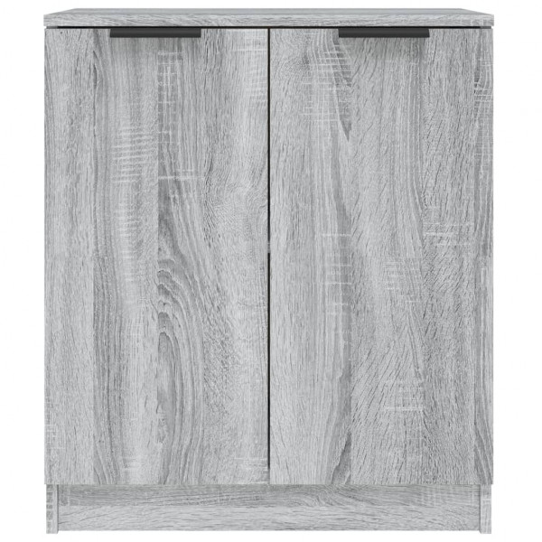 Aparador de madera contrachapada gris Sonoma 60x30x70 cm M 3