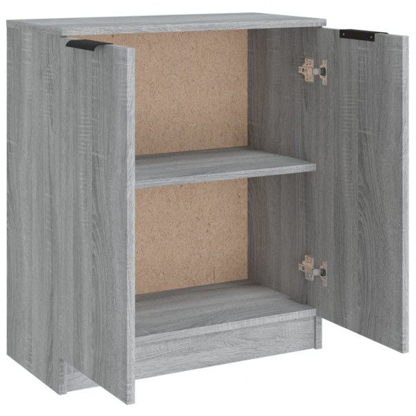 Aparador de madera contrachapada gris Sonoma 60x30x70 cm M 5