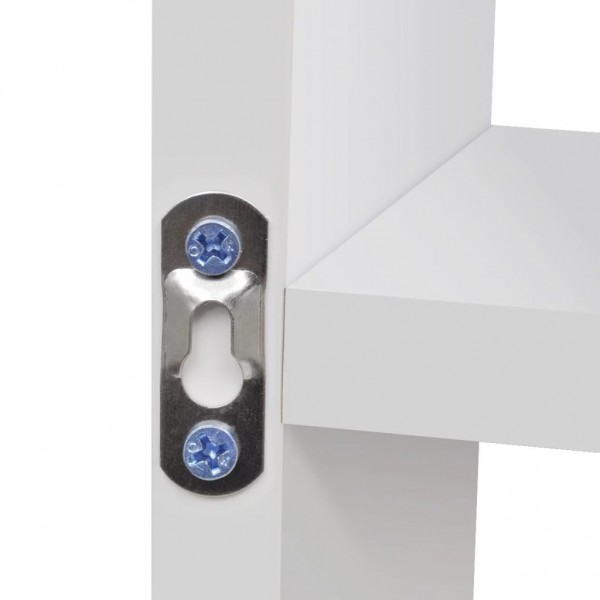 Estantería suspendida con 8 compartimentos blanco M 4