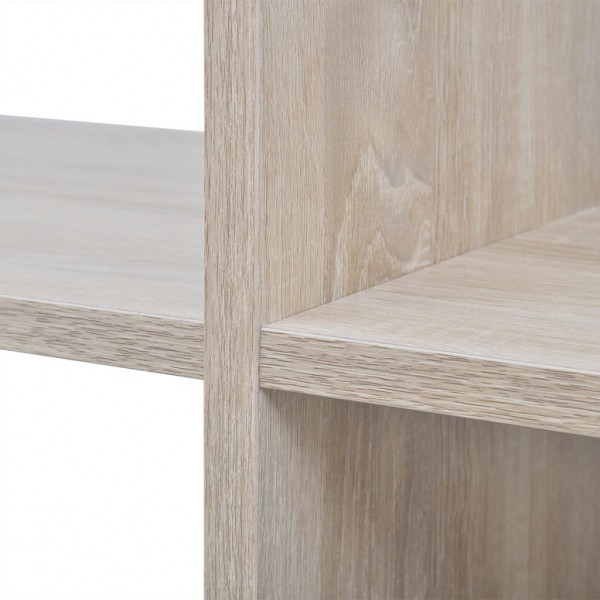 Estantería librería en forma de escalera 107 cm blanca M 5