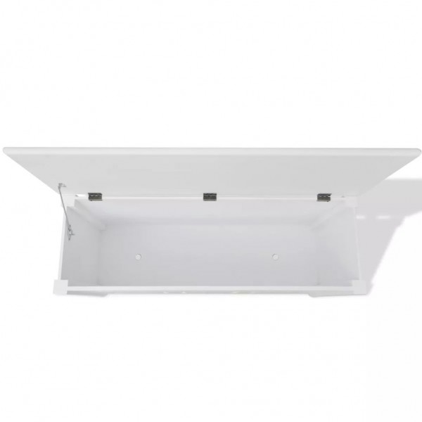 Banco de arrumação. estilo barroco. MDF branco M 5