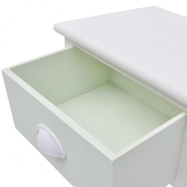 Mesitas de noche de estilo francés de madera 2 unidades M 4