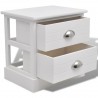 Mesa de cabeceira estilo francês branco 4
