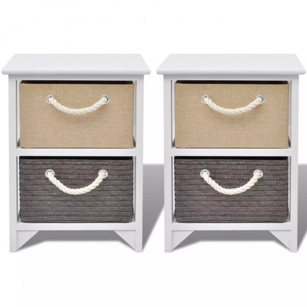 Mesa de cabeceira. 2 pcs. madeira M 3