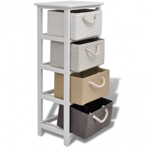 Mueble de almacenaje 4 cajones madera M 4