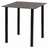 Conjunto 5 pcs de mesa de jantar e cadeiras preto 2