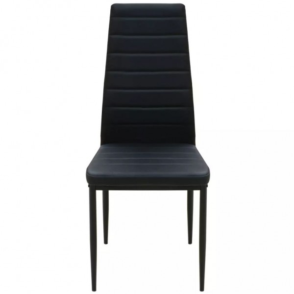 Conjunto de mesas y sillas de comedor de cinco piezas negro M 4