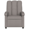 Sillón reclinable de tela gris taupe 3