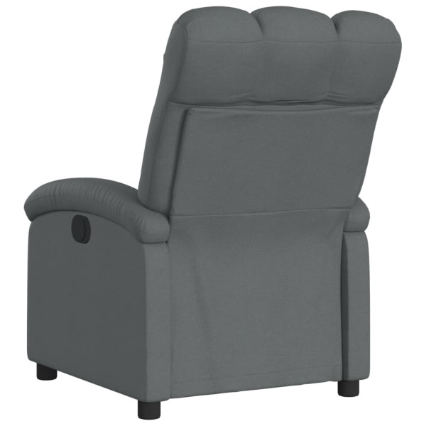 Sillón reclinable de tela gris oscuro M 5