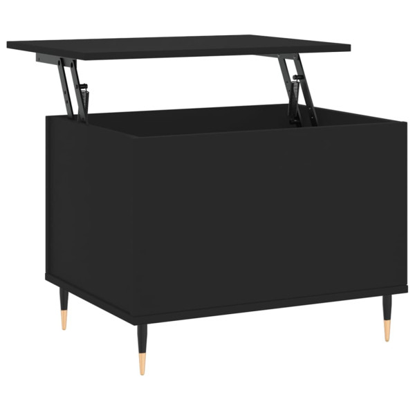 Mesa de centro madera contrachapada negro 60x44.5x45 cm M 2