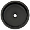 Lavabo sobre encimera redondo cerámica marrón y negro Φ41x14 cm 4