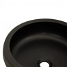 Lavabo sobre encimera redondo cerámica marrón y negro Φ41x14 cm 5