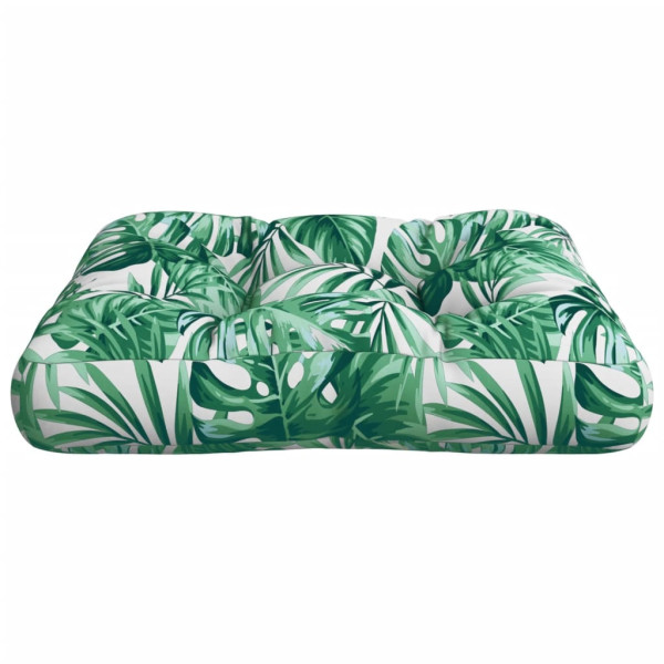 Almofadão para sofá de paletes 60x40x12 cm tecido padrão folhas M 5