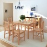 Conjunto de comedor 7 piezas madera de pino 1