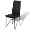 Conjunto mesa de jantar 5 pcs preto 2