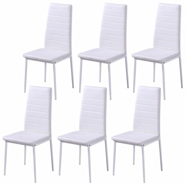 Conjunto mesa de jantar 7 pcs preto e branco M 4