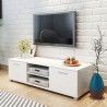 Móvel de TV 120x40.5x35 cm branco brilhante 1