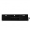 Mueble de TV negro brillo 140x40.5x35 cm 3