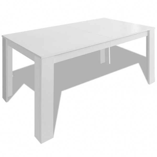 Mesa de jantar 140x80x75 cm branco M 2