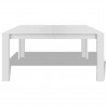Mesa de comedor blanca 140x80x75 cm 3