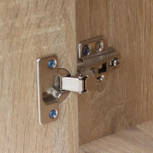 Mesa com gaveta e armário 100x40x73 cm carvalho M 3