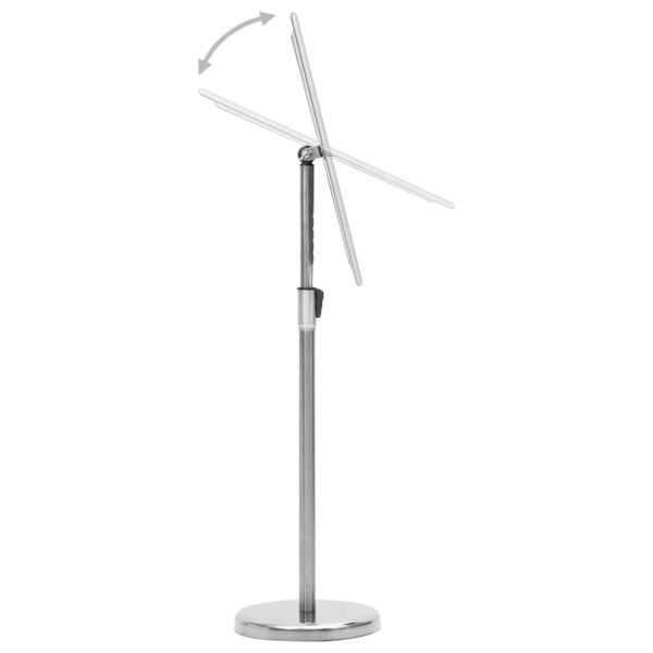 Soporte de pie para carteles A3 aleación de aluminio plateado M 5